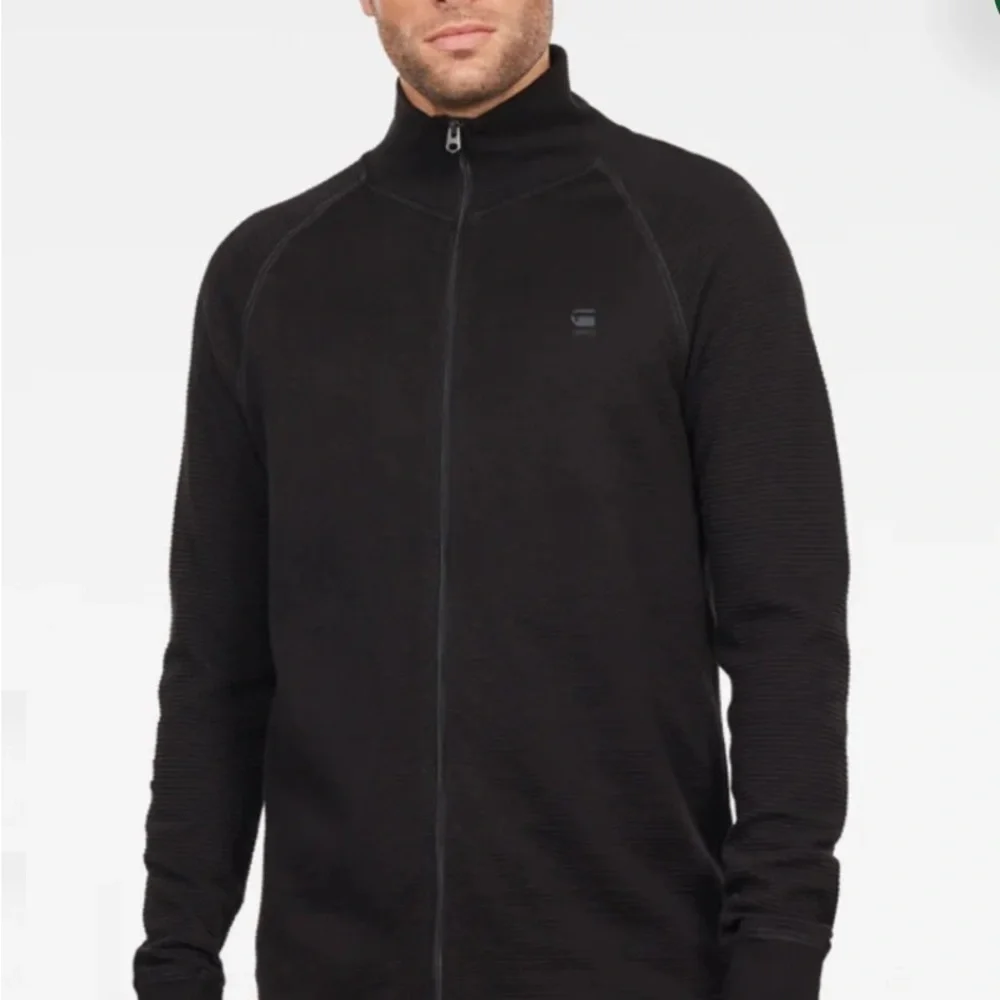 G-Star Raw Medium Jirgi Top Jacket Mock Neck Full Zip Black